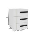Ver imagem 4 de Mesa de Cabeceira Lisboa 3 Gavetas Branco - Politorno