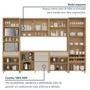 Ver imagem 6 de Cozinha 6 Peças Cristaleira Condessa Torre Quente 100% MDF Bege/Carvalho Greige