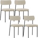 Ver imagem 1 de Kit 4 Cadeiras para Sala de Jantar e Cozinha Melissa em Aço Carbono