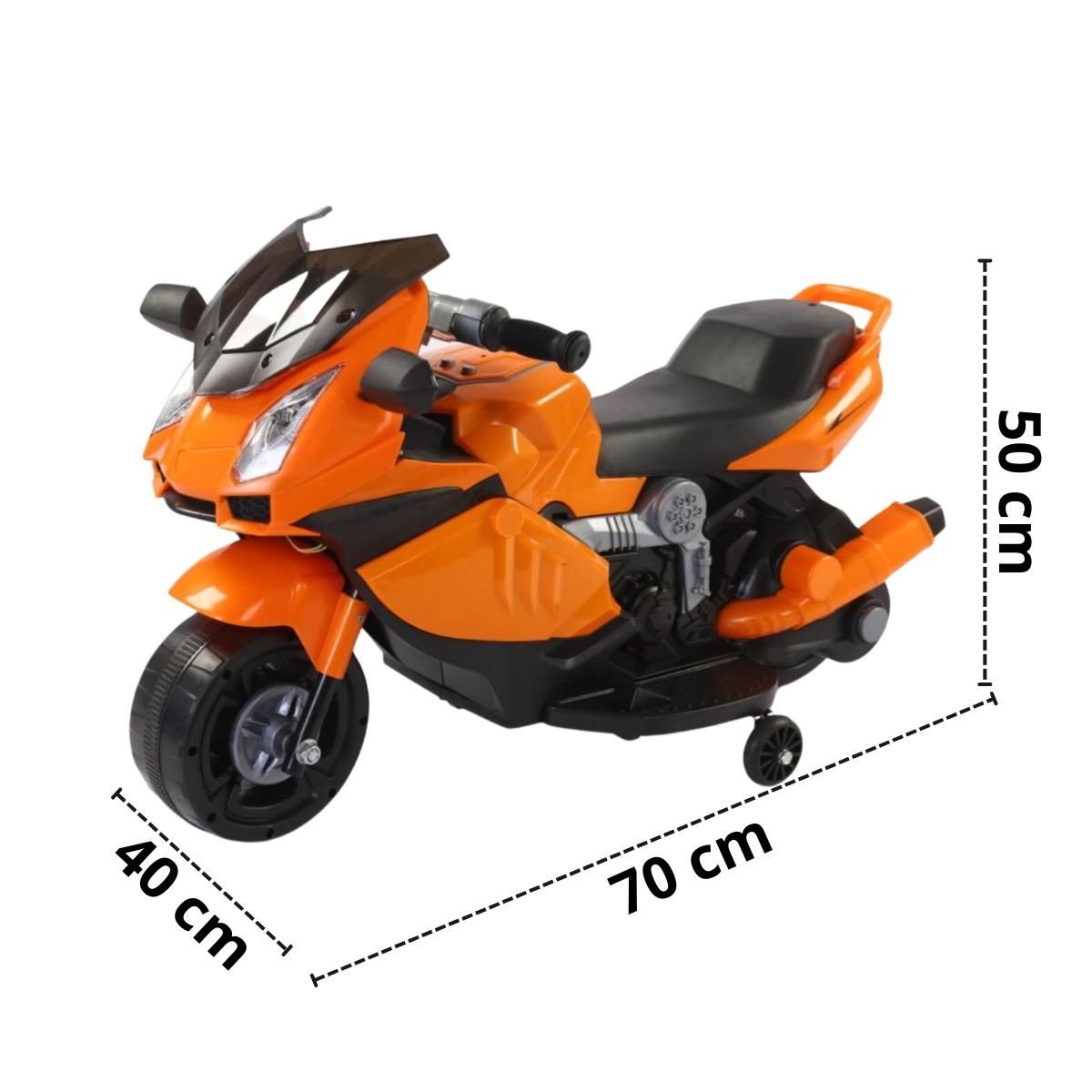 Moto Elétrica Infantil Criança 3 Anos 25kg 3km/h Bateria Recarregável 6v Luz Musica Som Frente Ré Co - 3