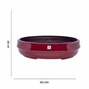 Ver imagem 4 de Vaso Bacia Decorativo Osaka Vermelho Lira G 16x65x52 cm - D’Rossi