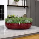 Ver imagem 2 de Vaso Bacia Decorativo Osaka Vermelho Lira G 16x65x52 cm - D’Rossi