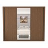 Guarda Roupa Casal com Espelho 3 Portas 6 Gavetas Nápoli Espresso Móveis - 11