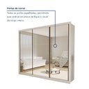 Ver imagem 4 de Guarda Roupa Casal Premium Ravena 242cm com Espelho 3 Portas 6 Gavetas Yescasa Branco