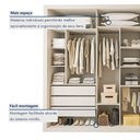 Ver mais imagens de Guarda Roupa Casal Premium Ravena 242cm com Espelho 3 Portas 6 Gavetas Espresso Móveis