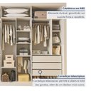 Ver imagem 5 de Guarda Roupa Casal Premium Ravena 242cm com Espelho 3 Portas 6 Gavetas Espresso Móveis