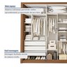 Guarda Roupa Casal Premium Ravena 242cm com Espelho 3 Portas 6 Gavetas Espresso Móveis     - 8