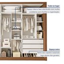 Ver imagem 6 de Guarda Roupa Casal Premium Ravena 242cm com Espelho 3 Portas 6 Gavetas Yescasa Marrom/Freijó