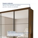 Ver imagem 3 de Guarda Roupa Casal Premium Ravena 242cm com Espelho 3 Portas 6 Gavetas Espresso Móveis