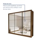 Ver imagem 4 de Guarda Roupa Casal Premium Ravena 242cm com Espelho 3 Portas 6 Gavetas Yescasa Marrom/Freijó