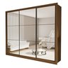 Guarda Roupa Casal Premium Ravena 242cm com Espelho 3 Portas 6 Gavetas Espresso Móveis     - 14