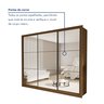 Guarda Roupa Casal Premium Ravena 242cm com Espelho 3 Portas 6 Gavetas Espresso Móveis     - 4