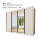 Ver imagem 3 de Guarda Roupa Casal Premium Firenze 279,3cm com Espelho 4 Portas 4 Gavetas Espresso Móveis