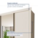 Ver imagem 2 de Guarda Roupa Casal Premium Firenze 279,3cm com Espelho 4 Portas 4 Gavetas Espresso Móveis