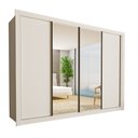 Ver imagem 2 de Guarda Roupa Casal Premium Firenze 279,3cm com Espelho 4 Portas 4 Gavetas Yescasa Branco