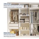 Ver imagem 6 de Guarda Roupa Casal Premium Firenze 279,3cm com Espelho 4 Portas 4 Gavetas Yescasa Branco