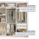 Ver mais imagens de Guarda Roupa Casal Premium Firenze 279,3cm com Espelho 4 Portas 4 Gavetas Yescasa Branco