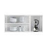 Módulo Cozinha Telasul Mirage New Armário 3 Portas c/ Vidro Branco/Preto - 4