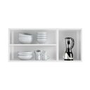 Ver imagem 4 de Módulo Cozinha Telasul Mirage New Armário 3 Portas c/ Vidro Branco/Preto