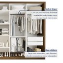 Ver imagem 7 de Guarda Roupa Casal Premium Firenze 279,3cm com Espelho 4 Portas 4 Gavetas Espresso Móveis