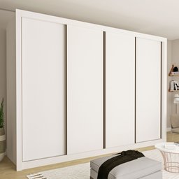 Guarda Roupa Casal Premium Nápoli 279,3cm 4 Portas 4 Gavetas Espresso Móveis - 1