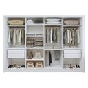 Ver imagem 4 de Guarda Roupa Casal Premium Nápoli 279,3cm 4 Portas 4 Gavetas Espresso Móveis