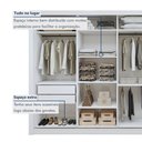 Ver imagem 7 de Guarda Roupa Casal Premium Nápoli 4 Portas de Correr 4 Gavetas 279,3cm Yescasa