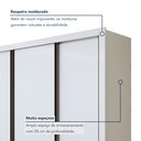 Ver imagem 5 de Guarda Roupa Casal Premium Nápoli 279,3cm 4 Portas 4 Gavetas Espresso Móveis