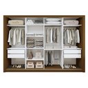 Ver imagem 4 de Guarda Roupa Casal Premium Nápoli 242cm 4 Portas 4 Gavetas Espresso Móveis