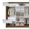 Guarda Roupa Casal Premium Nápoli 242cm 4 Portas 4 Gavetas Espresso Móveis - 7