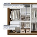 Ver imagem 7 de Guarda Roupa Casal Premium Nápoli 242cm 4 Portas 4 Gavetas Espresso Móveis