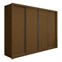 Ver imagem 2 de Guarda Roupa Casal Premium Nápoli 242cm 4 Portas 4 Gavetas Espresso Móveis