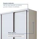 Ver imagem 6 de Guarda Roupa Casal Premium Nápoli 3 Portas de Correr 6 Gavetas 242cm Yescasa