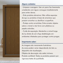Guarda Roupa Casal Premium Nápoli 242cm 3 Portas 6 Gavetas Yescasa - 15 Guarda Roupa Casal Premium Nápoli 242cm 3 Portas 6 Gavetas Yescasa - 15