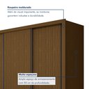 Ver imagem 6 de Guarda Roupa Casal Premium Nápoli 242cm 3 Portas 6 Gavetas Yescasa