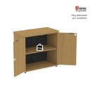 Ver mais imagens de Armário Baixo para Escritório PE40 com 2 Portas Pivotantes Cinza/Samba