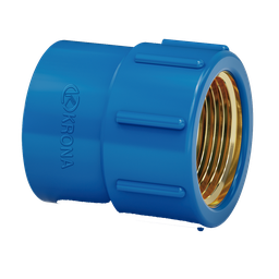 Luva Azul Soldável de Latão 25 X 3/4" da Krona - 1