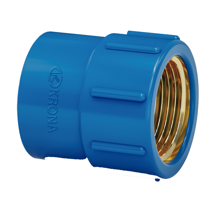 Luva Azul Soldável de Latão 25 X 3/4" da Krona Luva Azul Soldável de Latão 25 X 3/4" da Krona