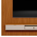 Ver imagem 3 de Painel Ripado para TV 75 Pol. com Bancada 258cm Prime Plus L06 Nature/Off White - Mpozenato