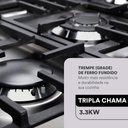 Ver imagem 5 de Cooktop à Gás 5 Bocas Eos Ecg05 Inox Bivolt