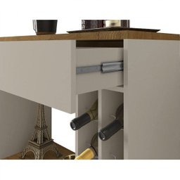 Aparador com Adega para 8 Vinhos Cartier Móveis Bechara - 5