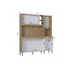 Cozinha Compacta Bárbara 6 Portas 1 Gaveta Mdp/mdf Ripado Poquema Móveis - 6