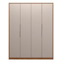 Ver imagem 2 de Guarda Roupa Casal Attore 4 Portas Nogueira Touch Nude Prime Tx Demartêz