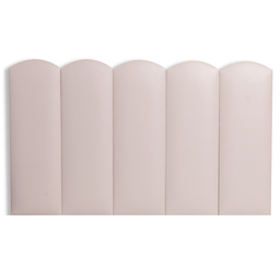 Cabeceira Solteiro Modulada Nuvem Cama Box Corino Marfim - 3