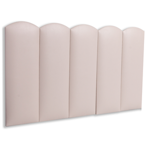 Cabeceira Solteiro Modulada Nuvem Cama Box Corino Marfim
