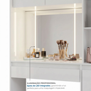 Ver imagem 5 de Penteadeira Camarim com Espelho LED e 2 Gavetas Lume Branco