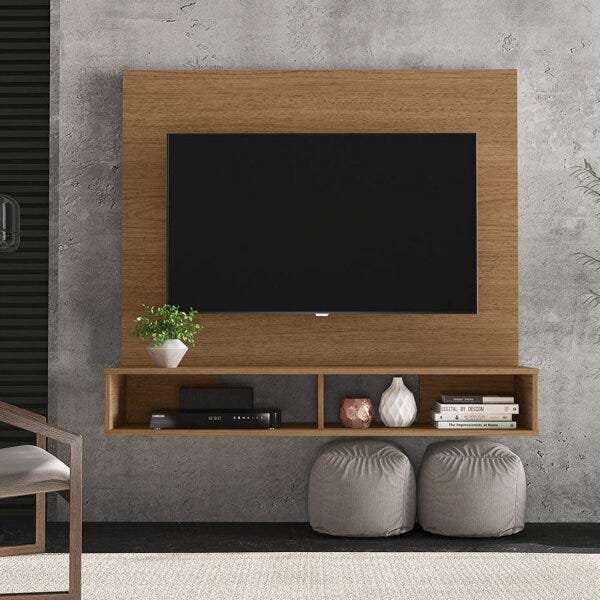 Painel Home para TV até 50 Polegadas 2 Nichos Alpes Colibri