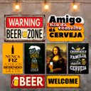 Ver imagem 1 de Kit 8 Placas Decorativas Bebidas Cervejas Frases Top