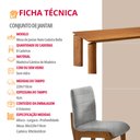 Ver imagem 6 de Sala de Jantar Mesa Nala 220cm Tampo Laminado Canto Moeda com 8 Cadeiras Bella Mobillare