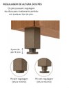 Ver imagem 5 de Conjunto Armário de Cozinha Modena 120 cm 3 Portas Cor Mel